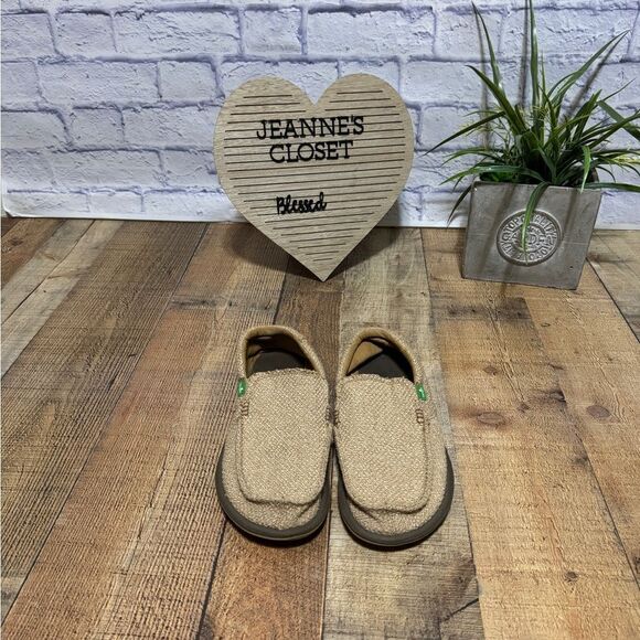 Sanuk Mens Chibalicious Hemp Slip On Beige Sidewalk Surfers Shoes 1014554 Sz 9 - Picture 5 of 10